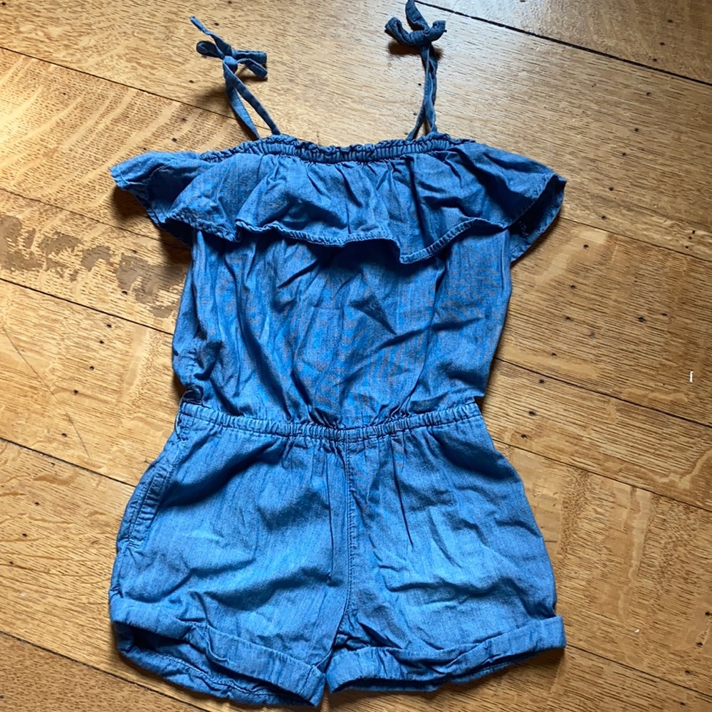 Kids denim romper